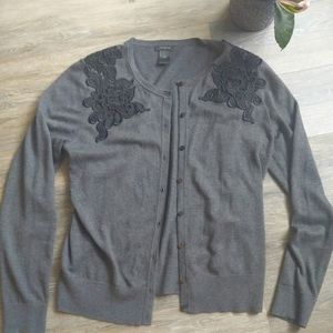Ann Taylor Embellished Cardigan